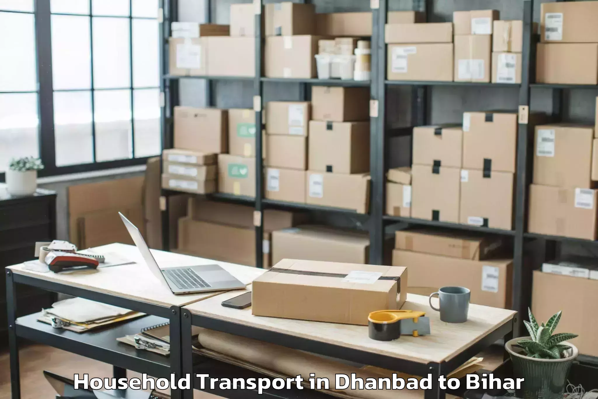 Easy Dhanbad to Bhabhua Household Transport Booking